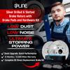 R1 Concepts Front Rear Brakes and Rotors Kit |Front Rear Brake Pads| Brake Rotors and Pads| Optimum OEp Brake Pads and Rotors |Hardware and Sensor Kit|fits 2011-2016 Porsche Cayenne view 2
