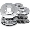 R1 Concepts Front and Rear Brake Kit Fits 2014-2015 Mercedes-Benz CLA250| Ceramic Brake Pads and Blank Brake Rotors| 13.0" Front & 11.61" Rear view 1