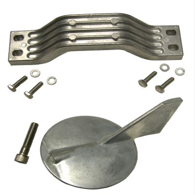 Zinc Anode Kit Fits Yamaha 150-200 HP Outboards Counter Rotating Includes Hardware Replaces 6G5-45251-01, 6K1-45371-02, 95221,CMY150CRKIT US Military Grade Zinc
