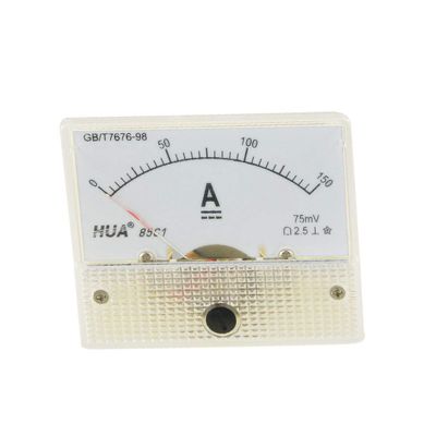 New Lon0167 85C1 DC 150A Plastic Shell Analog Panel Current Meter Ammeter Gauge(85C1 DC 150A Kunststoffschale Analoges Panel Strommessgert Amperemeter
