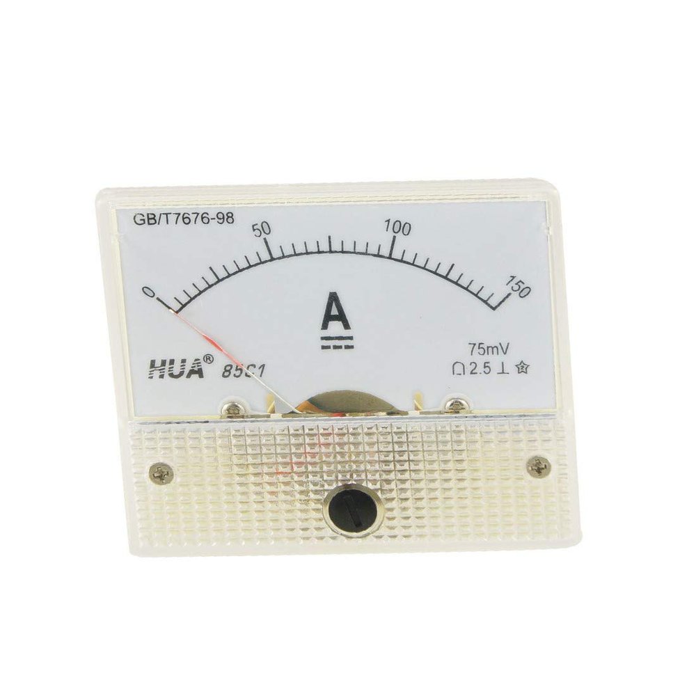 New Lon0167 85C1 DC 150A Plastic Shell Analog Panel Current Meter Ammeter Gauge(85C1 DC 150A Kunststoffschale Analoges Panel Strommessgert Amperemeter