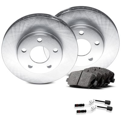R1 Concepts Rear Brakes and Rotors| Hardware Included| Rear Ceramic Brake Pads and Rotors Kit| Fits 2006 Porsche Cayenne