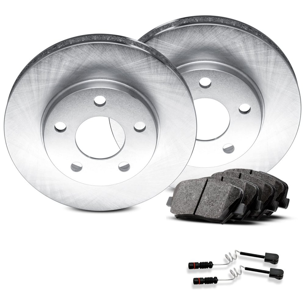 R1 Concepts Rear Brakes and Rotors| Hardware Included| Rear Ceramic Brake Pads and Rotors Kit| Fits 2006 Porsche Cayenne