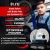 R1 Concepts Rear Brakes and Rotors| Hardware Included| Rear Ceramic Brake Pads and Rotors Kit| Fits 2006 Porsche Cayenne view 3