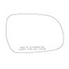 RH Right Passenger Side Mirror Glass Replacement Fits For 2004-2010 Toyota Sienna with Adhesive view 1