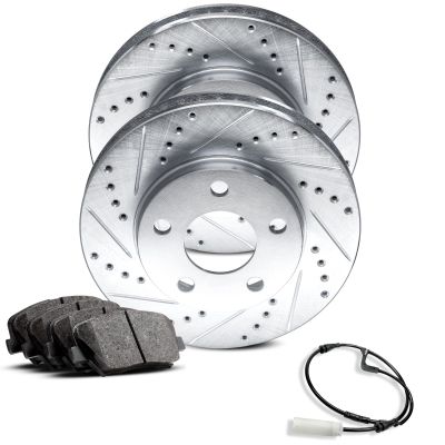 R1 Concepts Rear Brake Kit Fits 2005-2009 Land Rover LR3
