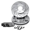 R1 Concepts Rear Brakes and Rotors| Hardware Included| Rear Ceramic Brake Pads and Rotors Kit| Fits 2006 Porsche Cayenne view 1