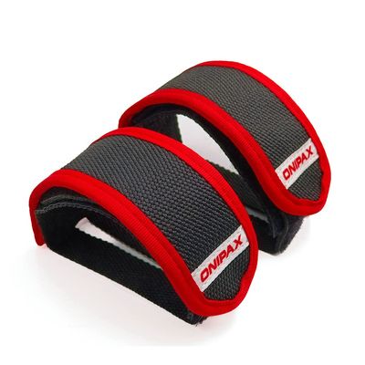 ONIPAX Outdoor Bike Pedal Straps for Fixed Gear, BMX and MTB, Adjustable Toe Clips Tape 2 PCS
