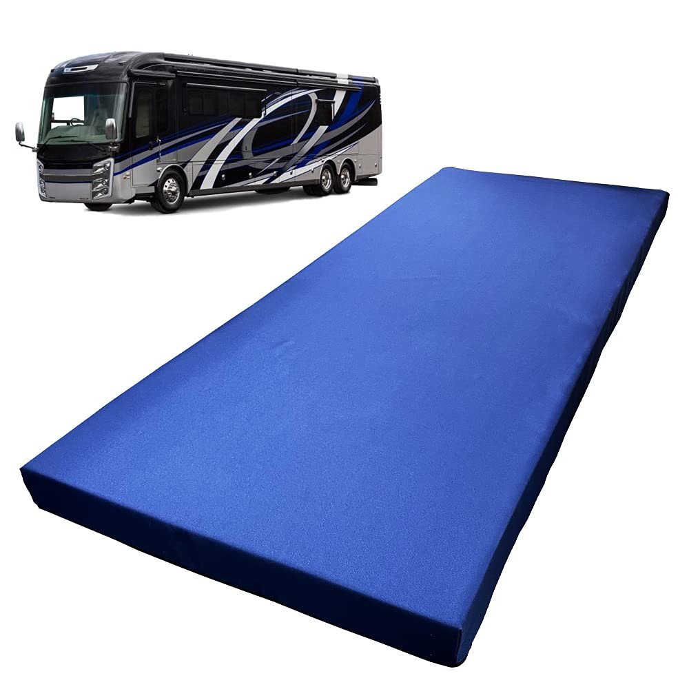 Foamma 3 x 28 x 73 Water Resistant RV Bunk Mattress, Firm High Density Foam, Comfortable and Durable Polyester Cover, Truck, Camper, Travel Trailer, Made in USA