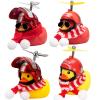 wonuu Rubber Duck Car Ornaments Yellow Duck Car Dashboard Decorations with Propeller Helmet for Christmas Decor and Home Decorations for Adults (S-Yellow&Red) view 1