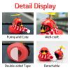 wonuu Rubber Duck Car Ornaments Yellow Duck Car Dashboard Decorations with Propeller Helmet for Christmas Decor and Home Decorations for Adults (S-Yellow&Red) view 2