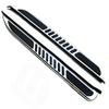 Lequer 2PCS Fits for Chevrolet Chevy Traverse 2018-2022 Running Boards Nerf Bar Side Steps Protector, silver view 2