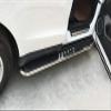 Lequer 2PCS Fits for Chevrolet Chevy Traverse 2018-2022 Running Boards Nerf Bar Side Steps Protector, silver view 3
