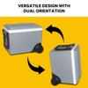 Koolatron Electric Portable Cooler Plug in 12V Car Cooler/Warmer 36 qt (34 L) w/Wheels, No Ice Thermo Electric Portable Fridge for Camping, Travel Road Trips with 12 Volt DC Power Cord, Gray/White. view 4