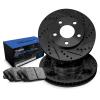 R1 Concepts Rear Brakes and Rotors| Automotive Replacement Brake Kits| Rear Semi Met Brake Pads and Rotors Kit| Fits 2014-2015 Mercedes-Benz CLA250 view 1