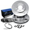 R1 Concepts Rear Brakes and Rotors| Hardware Included| Rear Semi Met Brake Pads and Rotors Kit| Fits 2006 Porsche Cayenne view 1