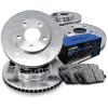 R1 Concepts Front Rear Brakes and Rotors Kit |Front Rear Brake Pads| Brake Rotors and Pads| Semi Metallic Brake Pads and Rotors |fits 2014-2015 Mercedes-Benz CLA250 view 1