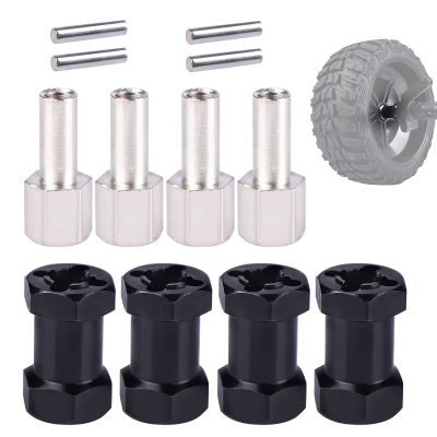 AIMROCK 12mm Hex Hub Extension Wheel Spacer 20mm Offset for 1/10 SCX10 SCX10 II Wraith Gen7 Gen8 D90 RC Crawler Truck (Black, 20mm)