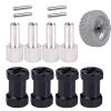 AIMROCK 12mm Hex Hub Extension Wheel Spacer 20mm Offset for 1/10 SCX10 SCX10 II Wraith Gen7 Gen8 D90 RC Crawler Truck (Black, 20mm) view 1