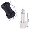 AIMROCK 12mm Hex Hub Extension Wheel Spacer 20mm Offset for 1/10 SCX10 SCX10 II Wraith Gen7 Gen8 D90 RC Crawler Truck (Black, 20mm) view 2