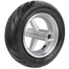 Acouto Pocket Bike Wheel for 110/50-6.5, Pocket Bike Rear Rubber Tire Wheel Tyre Stainless Steel Rims Antiskid Accessories Replacement view 1