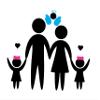 Baby Angel Family Car Sticker, Cute Two Girls Car Window Sticker, Family Car Sticker, Waterproof Car Sticker for Family, Perfect for Gifting, Window Car Sticker, Customise Car Stickers view 1