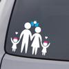 Baby Angel Family Car Sticker, Cute Two Girls Car Window Sticker, Family Car Sticker, Waterproof Car Sticker for Family, Perfect for Gifting, Window Car Sticker, Customise Car Stickers view 2