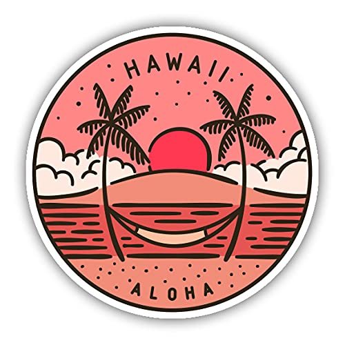 Squiddy Hawaii - Vinyl Sticker for Car, Laptop, Notebook (5" Wide)