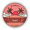 Squiddy Hawaii - Vinyl Sticker for Car, Laptop, Notebook (5" Wide) view 1