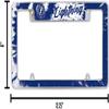 Rico Industries NHL Tampa Bay Lightning Tie Dye 12" x 6" Chrome Tie-Dye Automotive License Plate Frame for Car/Truck/SUV view 3