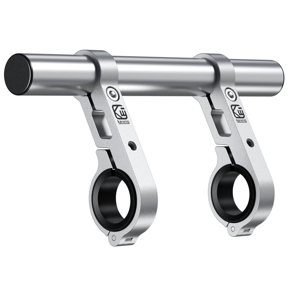 BRCOVAN Aluminum Alloy Handlebar Extender for Bicycle & Motorcycle, Bike Handlebar Extensions with Double Mounting Clamp Bracket, Fit for Round Rails 0.87'' / 1'' / 1.125'' / 1.26'' in Diameter