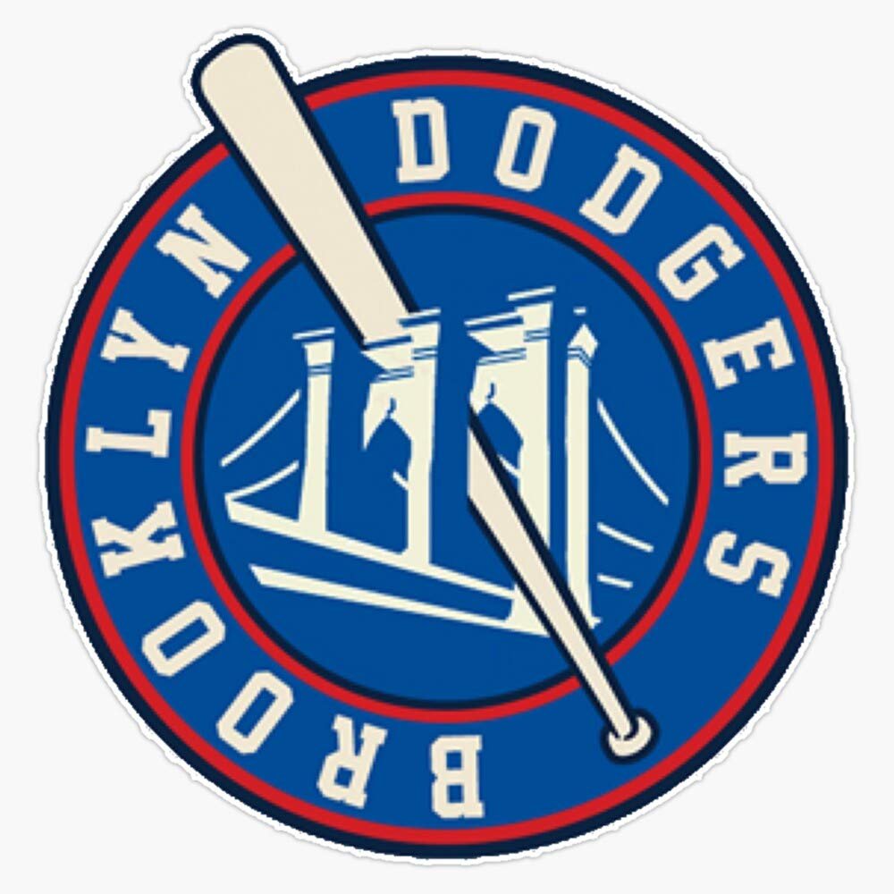 Defunct - Retro Brooklyn Dodgers Baseball Bumper Sticker Window Vinyl Decal 5"
