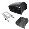 TCMT 13.7" King Motorcycle Trunk Two Up Mounting Rack Fit For Harley 2014-2025 Touring CVO Road King Road Glide Street Glide Electra Glide Pack view 1
