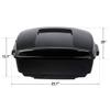 TCMT 13.7" King Motorcycle Trunk Two Up Mounting Rack Fit For Harley 2014-2025 Touring CVO Road King Road Glide Street Glide Electra Glide Pack view 3