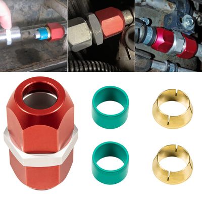 800-642 Line Splice Connector Splicer Coupler For 1/2'' Aluminum Lines, A/C Air Conditioning Repair Splice Connector (For 1/2'' Aluminum Lines)