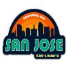 Squiddy San Jose California City Skyline - Vinyl Sticker for Car, Laptop, Notebook (5" Wide) view 1