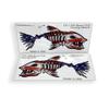 16 inch Pair of USA Bone Fish Stickers Left and Right American Flag Vehicle Window Fishing Boat Vinyl Decal Large Graphic view 2