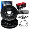 R1 Concepts Rear Brakes and Rotors| Hardware Included| Rear Optimum OEp Brake Pads and Rotors Kit| Fits 2006 Porsche Cayenne view 1
