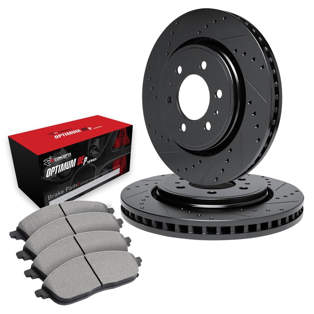 R1 Concepts Front Brake Kit Fits 2000-2002 Dodge Dakota, Durango