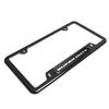 iPick Image Compatible with Ford Super-Duty Real Carbon Fiber Insert Black 50 States Stainless Steel License Plate Frame view 3