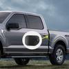 Genericss Car Fuel Tank Cap Cover Door Side Molding Trim for Ford F150 F-150 2021 2022 Auto Accessories Exterior Decoration Carbon Fiber Grain view 4