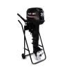 Outboard Boat Motor Cart Outboard Stand Foldable Boat Motor Carrier Cart Dolly Storage Outboard Motor Stand Dolly, 154 LB Heavy Duty Pro Engine Stand with Wear-resistant Rubber Wheels, Black view 1