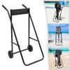 Outboard Boat Motor Cart Outboard Stand Foldable Boat Motor Carrier Cart Dolly Storage Outboard Motor Stand Dolly, 154 LB Heavy Duty Pro Engine Stand with Wear-resistant Rubber Wheels, Black view 2
