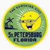 1955 Sunshine City, St. Petersburg Florida Bumper Sticker Window Vinyl Decal 5" view 1