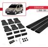 accessorypart Compatible with Citroen Nemo 3 (225) 2008-2017 Fly Model Car Roof Rack Cross Bar Black Aluminium 3 Bars view 4
