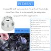 Oil Filter Socket 24mm / 36mm Reversible Fuel Filter Cap Remover and Installer Assistant Compatible with 6.0L / 6.4L Ford Powerstroke Diesel 2003-2010(silver) view 2