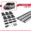 accessorypart Compatible with Citroen Nemo 3 (225) 2008-2017 Fly Model Car Roof Rack Cross Bar Gray Aluminium 3 Bars view 4