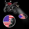 Apedes MLK Universal Custom Waterproof 12V 3D LED Motorcycle Logo Projector Shadow Show 3D Led Tail Light for Motorcycle Bike Wired view 3
