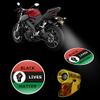 BLM Universal Custom Waterproof 12V 3D LED Motorcycle Logo Projector Shadow Show 3D Led Tail Light for Motorcycle Bike Wired view 2