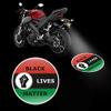 BLM Universal Custom Waterproof 12V 3D LED Motorcycle Logo Projector Shadow Show 3D Led Tail Light for Motorcycle Bike Wired view 3
